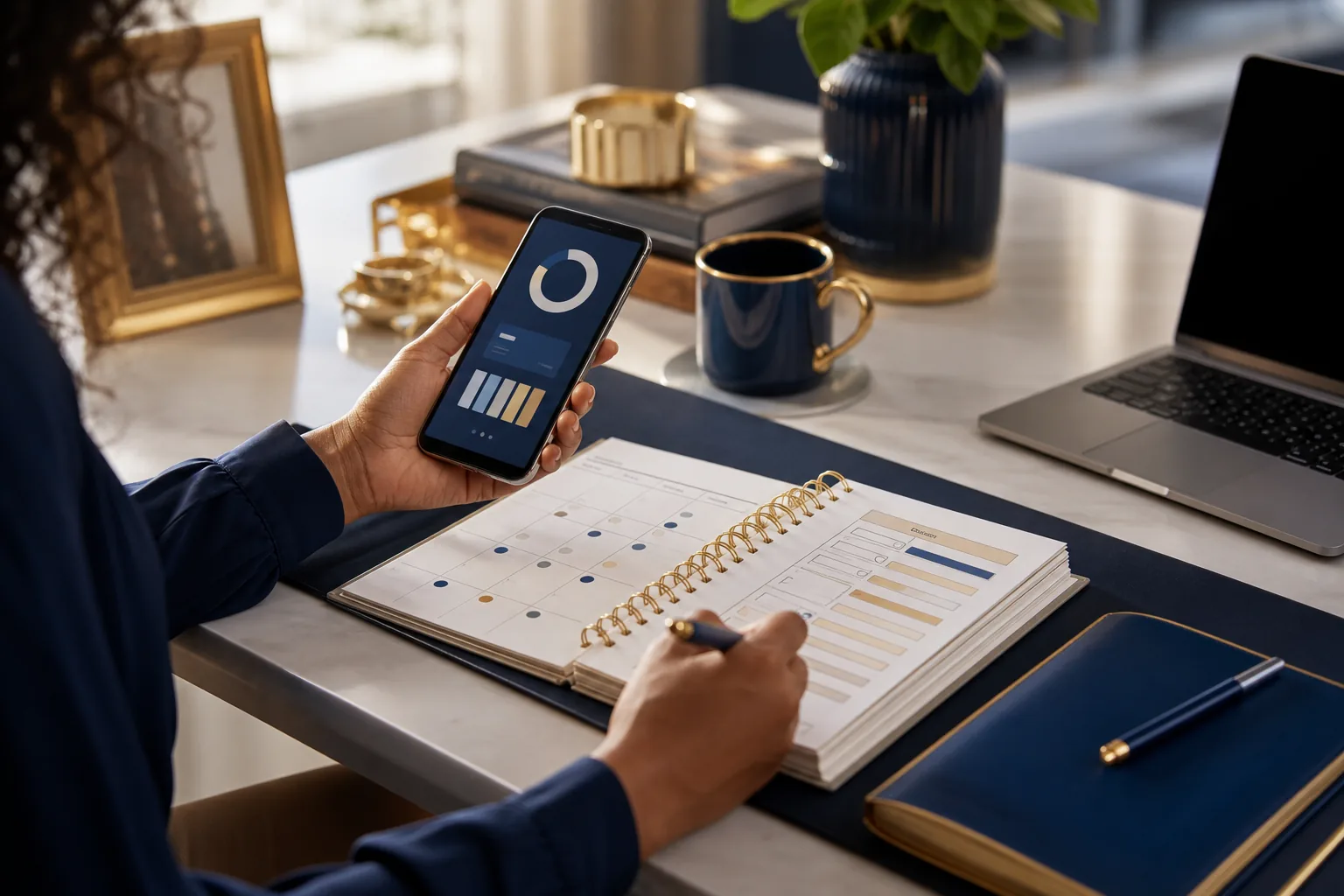 Client planning a steady credit rebuilding routine